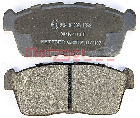 METZGER 1170197 Bremsbelagsatz, Scheibenbremse